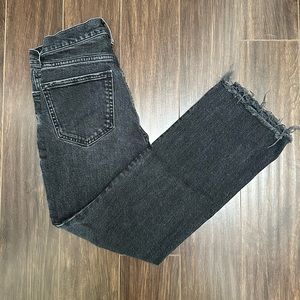Washed Grey denim Zara cutoffs - 4